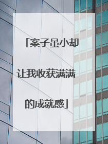 案子虽小却让我收获满满的成就感